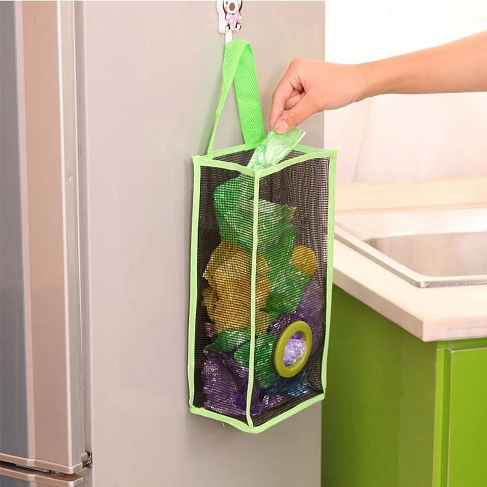 Polythene Bag Holder for Kitchen | Wall-Mounted Garbage Bag Dispenser | Space-Saving Trash Bag Organizer (pack of 2)