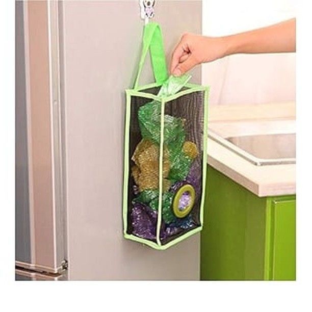 Polythene Bag Holder for Kitchen | Wall-Mounted Garbage Bag Dispenser | Space-Saving Trash Bag Organizer (pack of 2)