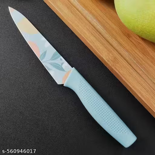 Sontuku Knife | Chef Knife | Utility Knife Combo | Professional Kitchen Knives for Chopping | 3-Piece Blue Stainless Steel Kitchen Knife Set